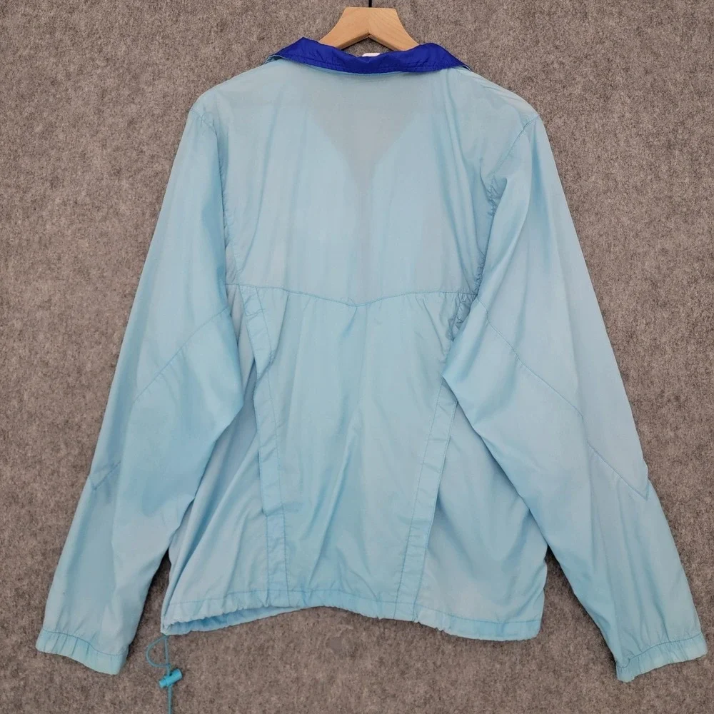 Vintage Nike Windbreaker Jacket Mens Large Blue‎ Half Zip Embroidered Swoosh 90s